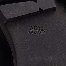 Pre Owned Gianvito Rossi Black Leather Argo Loafers Size 35.5