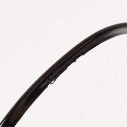 Pre Owned Gianvito Rossi Black Patent Leather Ankle Strap Sandals Size 41.5