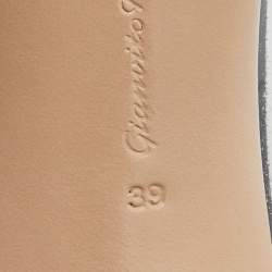 Pre Owned Gianvito Rossi Black/Green Suede and PVC Plexi Pumps Size 39