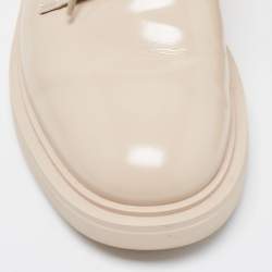 Gianvito Rossi Beige Leather Vittori Oxfords Size 35.5