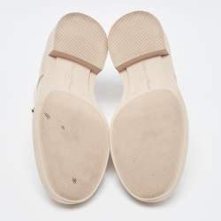 Gianvito Rossi Beige Leather Vittori Oxfords Size 35.5