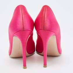مملوكة مسبقًا Gianvito Rossi Pink Satin Gianvito 105 Pumps Size 36