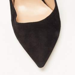 Pre Owned Gianvito Rossi Black Suede Gianvito Pumps Size 40.5