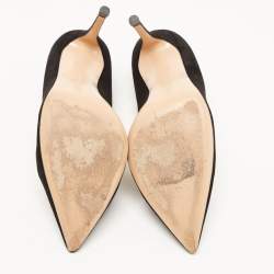 Pre Owned Gianvito Rossi Black Suede Gianvito Pumps Size 40.5