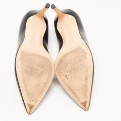 Pre Owned Gianvito Rossi Black Leather Gianvito Pumps Size 38.5