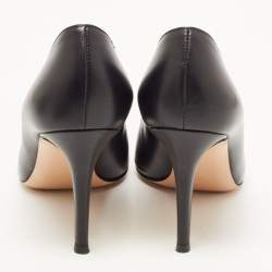 Pre Owned Gianvito Rossi Black Leather Gianvito Pumps Size 38.5