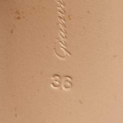 Pre Owned Gianvito Rossi Navy Blue Lace and Suede Pumps Size 36