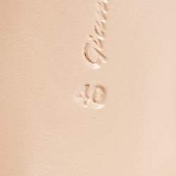 Pre Owned Gianvito Rossi Beige Patent Pointed Toe Pumps Size 40