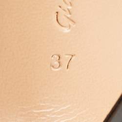 Pre Owned Gianvito Rossi Black PVC Elle Slides Size 37