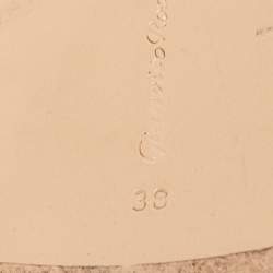 Pre Owned Gianvito Rossi Brown Leather Giza Flat Sandals Size 38