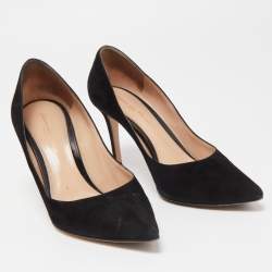 Pre Owned Gianvito Rossi Black Suede Gianvito Pumps Size 37