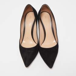 Pre Owned Gianvito Rossi Black Suede Gianvito Pumps Size 37