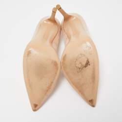 Pre Owned Gianvito Rossi Metallic Gold Suede Pointed Toe Pumps Size 38