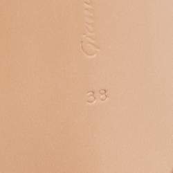 Pre Owned Gianvito Rossi Purple Leather Bijoux Slides Size 38