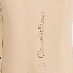 Gianvito Rossi Two Tone Leather and PVC Plexi Pumps Size 40