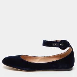 Velvet ankle hot sale strap flats