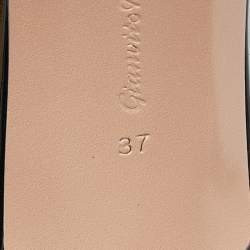 Pre Owned Gianvito Rossi Brown PVC Elle Slide Sandals Size 37