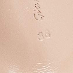 Pre Owned Gianvito Rossi White Leather Aramis Mules Size 36