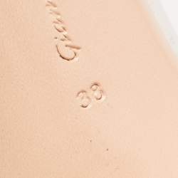 Pre Owned Gianvito Rossi Black Patent Leather and PVC Plexi Pumps Size 38