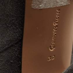 Pre Owned Gianvito Rossi Grey Suede Knee Boots Size 39