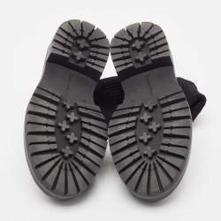 Pre Owned Gianvito Rossi Black Fabric Sock Ankle Boots Size 36