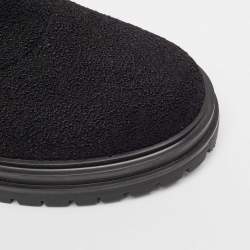 Pre Owned Gianvito Rossi Black Fabric Sock Ankle Boots Size 36