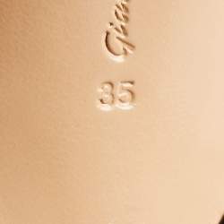 Pre Owned Gianvito Rossi Black Suede and PVC Plexi Pumps Size 35