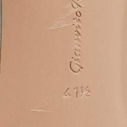 Pre Owned Gianvito Rossi Transparent Iridescent PVC Stark Ankle Strap Sandals Size 41.5