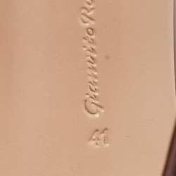 Pre Owned Gianvito Rossi Dark Red Patent Leather Pointed Toe Pumps Size 41