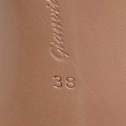 Pre Owned Gianvito Rossi Transparent PVC Open Toe Mules Size 38