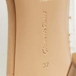 Pre Owned Gianvito Rossi Tricolor Leather and PVC Plexi Pumps Size 37