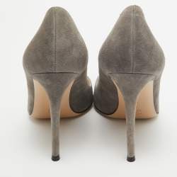 Pre Owned Gianvito Rossi Grey Suede Gianvito Pumps Size 39