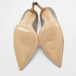 Pre Owned Gianvito Rossi Grey Suede Gianvito Pumps Size 39