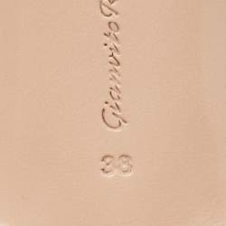 Pre Owned Gianvito Rossi Red Patent Leather and PVC Plexi Pumps Size 38