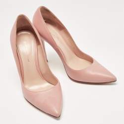 Gianvito Rossi Pink Leather Gianvito Pumps Size 36