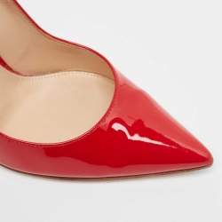 Pre Owned Gianvito Rossi Red Patent Leather Gianvito Pumps Size 36