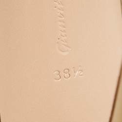 Pre Owned Gianvito Rossi Brown PVC Elle Open Toe Sandals Size 38.5