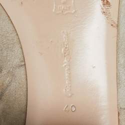 Pre Owned Gianvito Rossi Beige Suede Over the Knee Length Boots Size 40