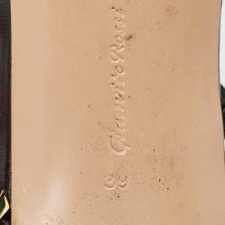 Pre Owned Gianvito Rossi Black Leather Strappy Sandals Size 39