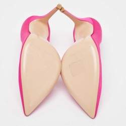 Pre Owned Gianvito Rossi Pink Satin Gianvito Pumps Size 39