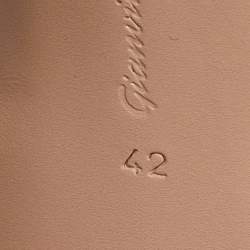 مملوكة مسبقًا Gianvito Rossi Multicolor PVC and Leather Hologram Pointed Toe Ankle Strap Pumps Size 42