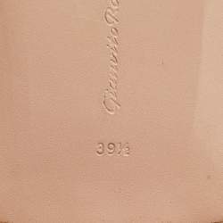 Pre Owned Gianvito Rossi Brown Suede Versilia Ankle Strap Flat Sandals Size 39.5