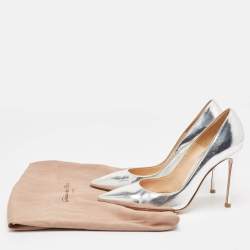 Gianvito Rossi Silver Leather Gianvito Pumps Size 37