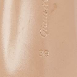 Pre Owned Gianvito Rossi Black Leather and PVC Plexi Pumps Size 39