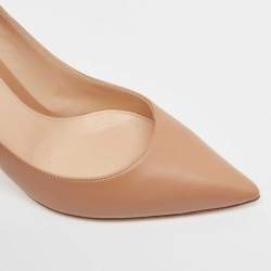 Pre Owned Gianvito Rossi Beige Leather Gianvito Pumps Size 38.5