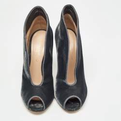 Gianvito Rossi Black Velvet Vamp Booties Size 36