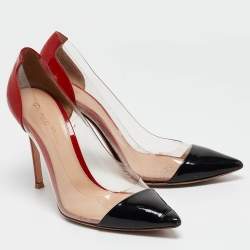 Gianvito Rossi Multicolor PVC and Patent Plexi Pumps Size 39.5