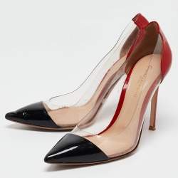 Gianvito Rossi Multicolor PVC and Patent Plexi Pumps Size 39.5