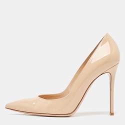 Gianvito Rossi Beige Patent Leather Gianvito Pumps Size 40