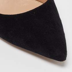 Gianvito Rossi Black Suede Point Pumps Size 38